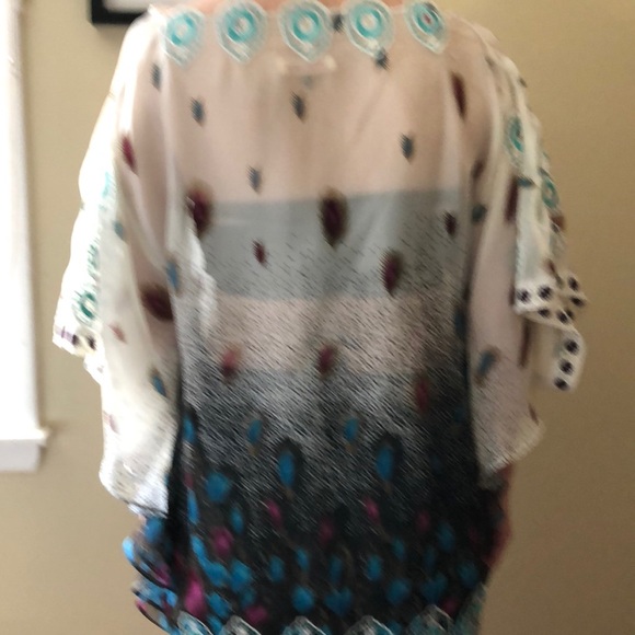 Gift Rebecca Taylor 100% Silk Dolman Top - Picture 2 of 7